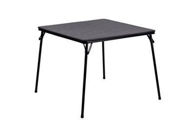 Square Folding Table with Vinyl Top - 34"W