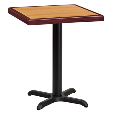 Standard Height Table with X Base - 24"W x 24"D