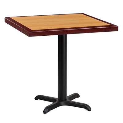 Standard Height Table with X Base - 30"W x 30"D