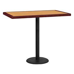Bar Height Table with Round Base - 48"W x 30"D