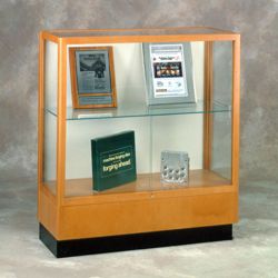 Counter Height Classic Display Case with Fabric Backing