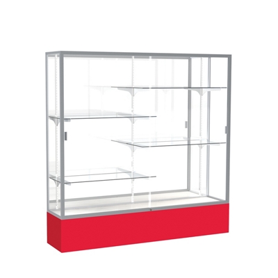 ヴィンテージ glass shelf Display Cabinet with Glass Doors and Shelves - 60 x 72 | Reliant
