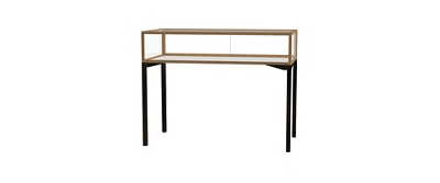 Lockable Tabletop Display Case with Sliding Top - 48