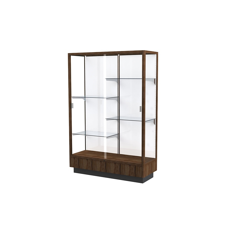Poplar Trophy Display Case with White Back - 48