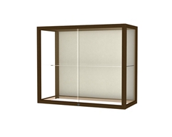 Poplar Trophy Display Case with White Back - 36"W x 40"H