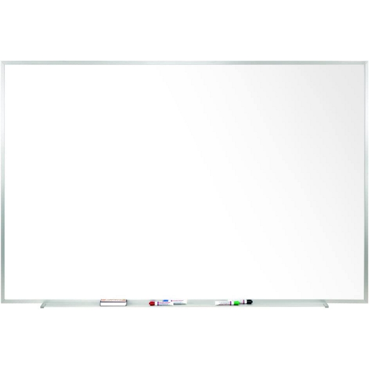 Ghent Magnetic Porcelain Whiteboard with Aluminum Frame, 10x4