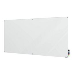 Ghent Harmony Frosted Glass Whiteboard with Square Corners, 6x4