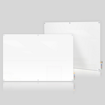 Ghent Harmony Magnetic Glass Whiteboard with Radius Corners, 4x8