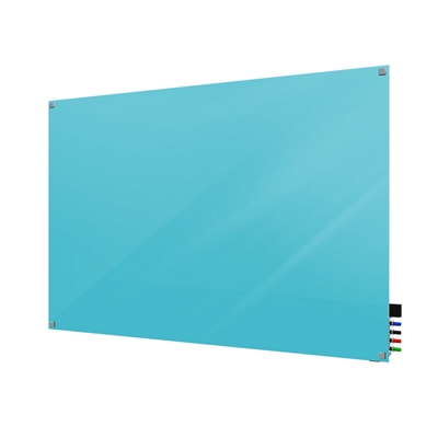 4' W x 3' H Magnetic Square Corner Glass Board