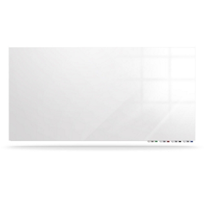 Aria Low Profile Magnetic Glass Board, Horizontal Mount 5'Wx4'H