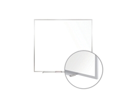 Communication 4"Wx4"H Melamine White Board, Aluminum