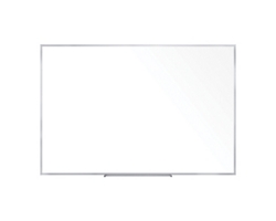 Communication 8"Wx4"H Melamine White Board, Aluminum