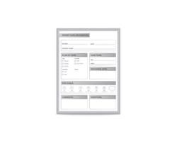Patient Room Whiteboard with Aluminum Frame - 24"W x 36"H