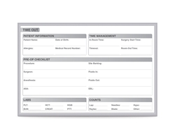 OR Time Out Whiteboard with Aluminum Frame - 36"W x 24"H