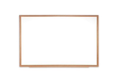 Ghent Magnetic Porcelain Whiteboard with Wood Frame, 10x4