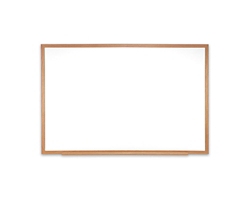 Ghent Magnetic Porcelain Whiteboard with Wood Frame, 10x4