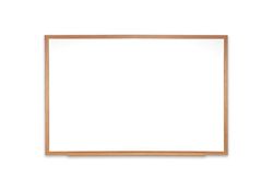 Ghent Magnetic Porcelain Whiteboard with Wood Frame, 10x4
