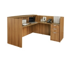 Contemporary L-Shaped Reception Desk - 71" x 72"