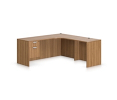Contemporary Corner L-Shaped Desk with Left Return - 71"W x 72"D