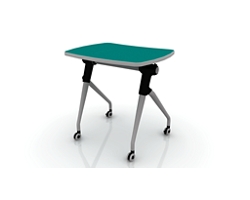 Zook Flip-Top Rolling Mobile Table - 30”W
