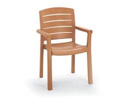 Acadia Ladder Back Outdoor Stacking Armchair