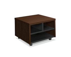 Compact Two Shelf Mobile Printer Cart