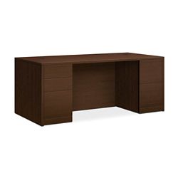 Executive Desk with Full Pedestals - 72"W