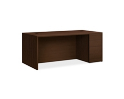 Executive Desk with Full Right Pedestal - 72"W