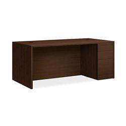 Executive Desk with Full Right Pedestal - 72"W