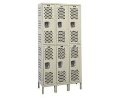36"W x 18"D Two Tier Ventilated Locker