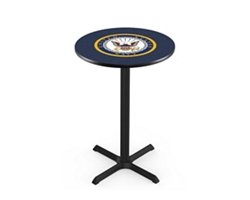Stool with Vinyl Military Logo - 25