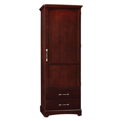 Single Door Wardrobe with Two Drawers - 76.5"H