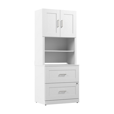 Hampton Heights Lateral File w/ Hutch