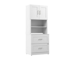 Hampton Heights Lateral File w/ Hutch