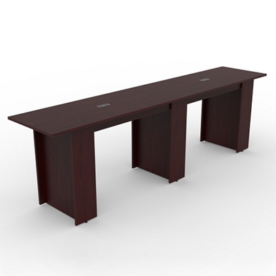 Ascend Rectangular Standing Height Meeting Table with Power Module - 12'