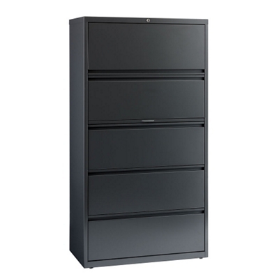 36"W Five Drawer Lateral File