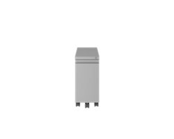 Slim Hidden Drawer Mobile Pedestal - 10"W