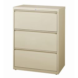 30" W Three Drawer Lateral File