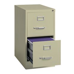 22"D Two Drawer Letter Vertical File