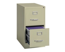 22"D Two Drawer Letter Vertical File