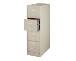 25"D Four Drawer Letter Vertical File