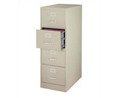 25"D Four Drawer Legal Vertical File