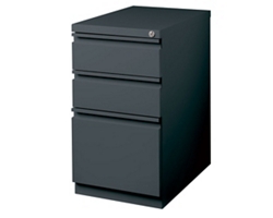23"D Three Drawer Mobile Pedestal