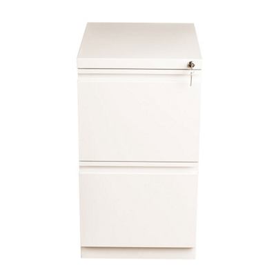 Hirsh 20 Deep Mobile Pedestal File Cabinet 3 Drawer Box-Box-File, Letter  Width, Putty 