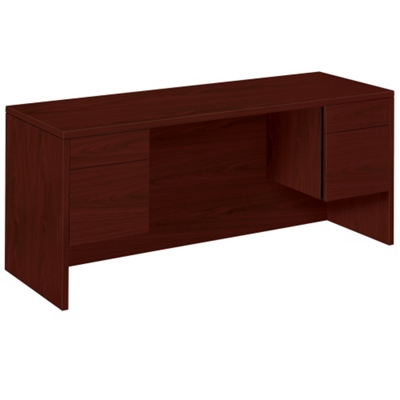 Double Pedestal Credenza - 60"W x 24"D