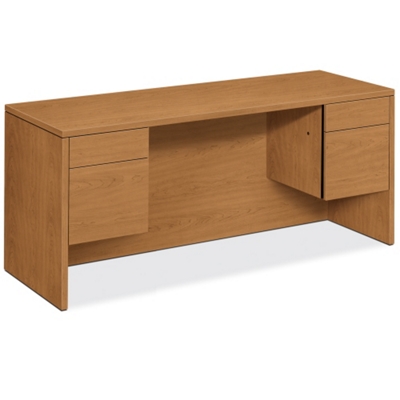 Double Pedestal Credenza - 60"W x 24"D