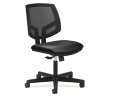 HON Volt Armless Mesh and Leather Task Chair