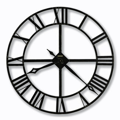 Wrought Iron Roman Numeral Wall Clock - 32" Dia