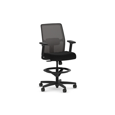 Inbox Zero Flip Top Ergonomic Mesh Drafting Swivel Desk Chair Lumbar Support,  Height Adjustable with Foot Ring & Reviews