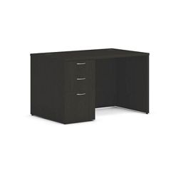 Mod Compact Single Pedestal Desk - 48"W x 30"D